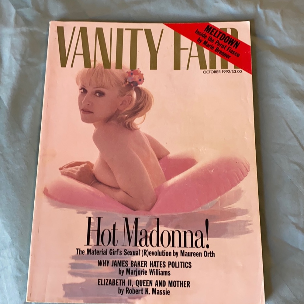 Vanity Fair magazine. 1992. Madonna in wonderland!